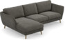 Madison Lux - 2-sits soffa med schäslong vänster - Grå
