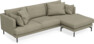 Harper - 4-sits med schäslong höger  - Beige