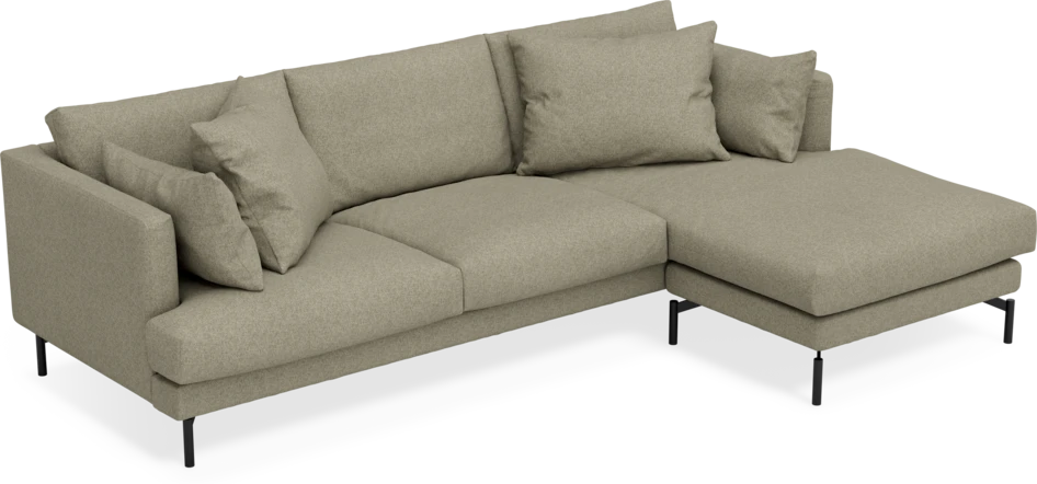 Harper - 4-sits med schäslong höger  - Beige