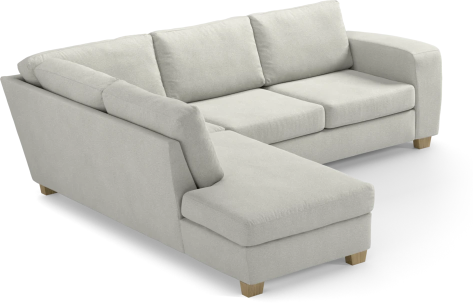 Friday - 2,5-sits soffa med divan vänster - Vit