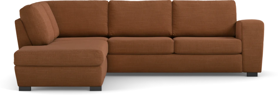 Friday - 2,5-sits soffa med divan vänster - Orange