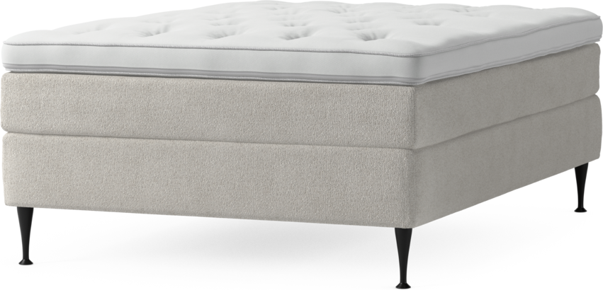 Delux Sense - Kontinentalsäng, enkelsäng 140 cm med bäddmadrass och sängben