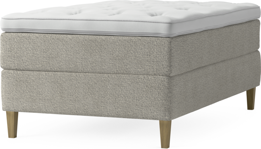 Delux Dream - Kontinentalsäng, enkelsäng 120 cm med bäddmadrass och sängben