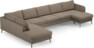 County - 4-sits soffa med divan vänster och schäslong höger - Beige