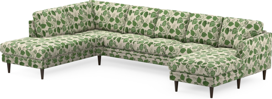 Eden - 3-sits soffa med divan vänster och schäslong höger - Flerfärgad