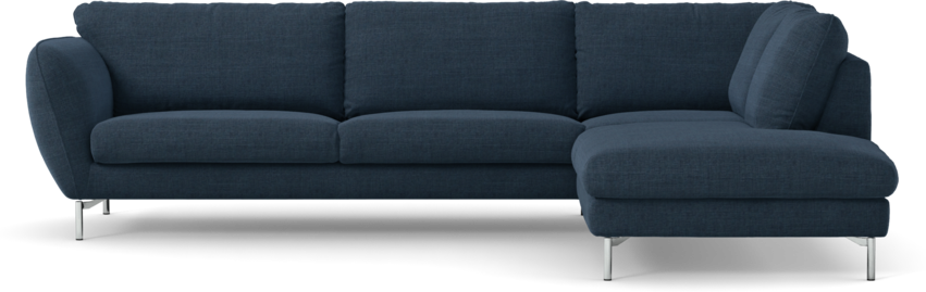 Madison Lux - 3-sits soffa med divan höger - Blå