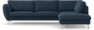 Madison Lux - 3-sits soffa med divan höger - Blå