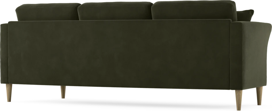 Eden - 3-sits soffa svängd - Grön