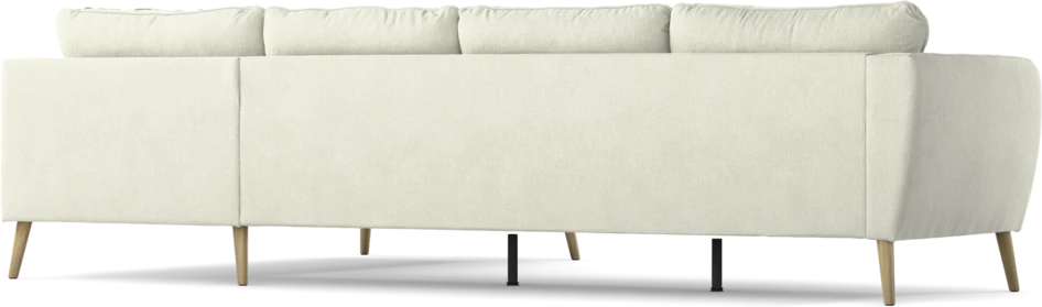 County - 3-sits soffa med divan höger - Vit