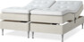 Delux Sense - Ställbar säng, dubbelsäng med bäddmadrass - Beige