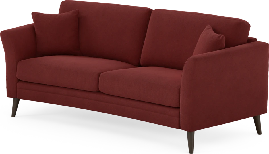 Eden - 2,5-sits soffa svängd - Röd