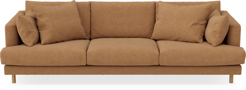 Harper - 4-sits soffa - Gul