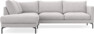 Impression Delux - 3-sits soffa med divan vänster - Grå