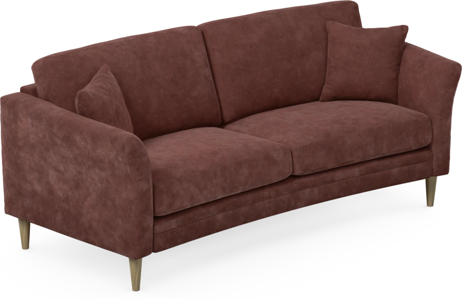 Eden - 2,5-sits soffa svängd - Röd