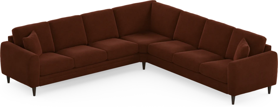 Eden - Hörnsoffa, 3+3-sits - Orange