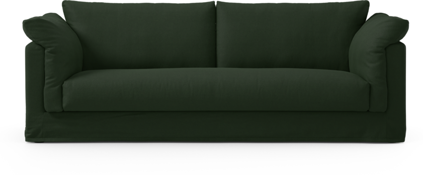 Cherrie Klädsel -  3-sits soffa, hel dyna - Grön