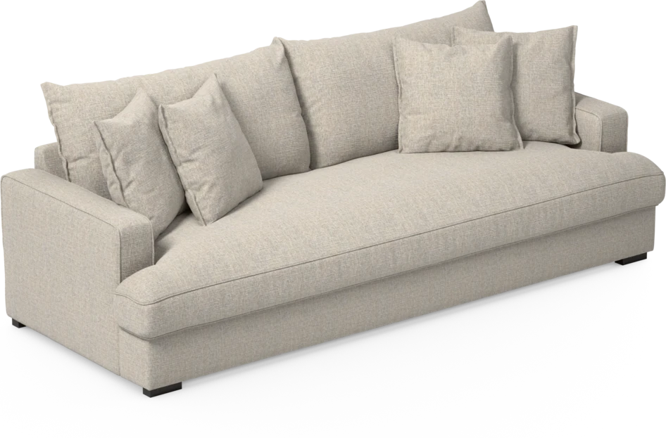 Mila - 4-sits soffa, hel dyna - Beige
