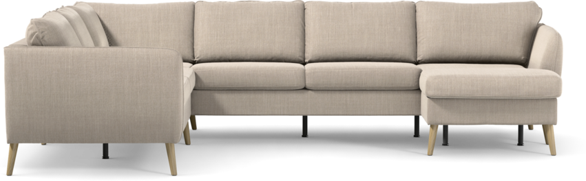 County - Hörnsoffa, 2+3-sits med schäslong höger - Beige