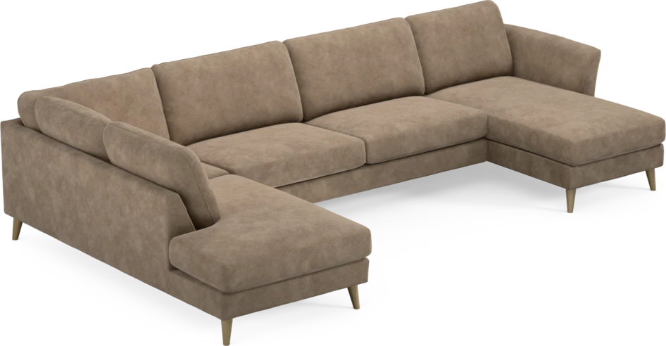 Bridge - 3-sits soffa med divan vänster och schäslong höger - Beige