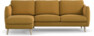 Madison Lux - 2-sits soffa med schäslong vänster - Gul