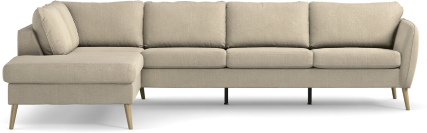 County - 3-sits soffa med divan vänster - Beige