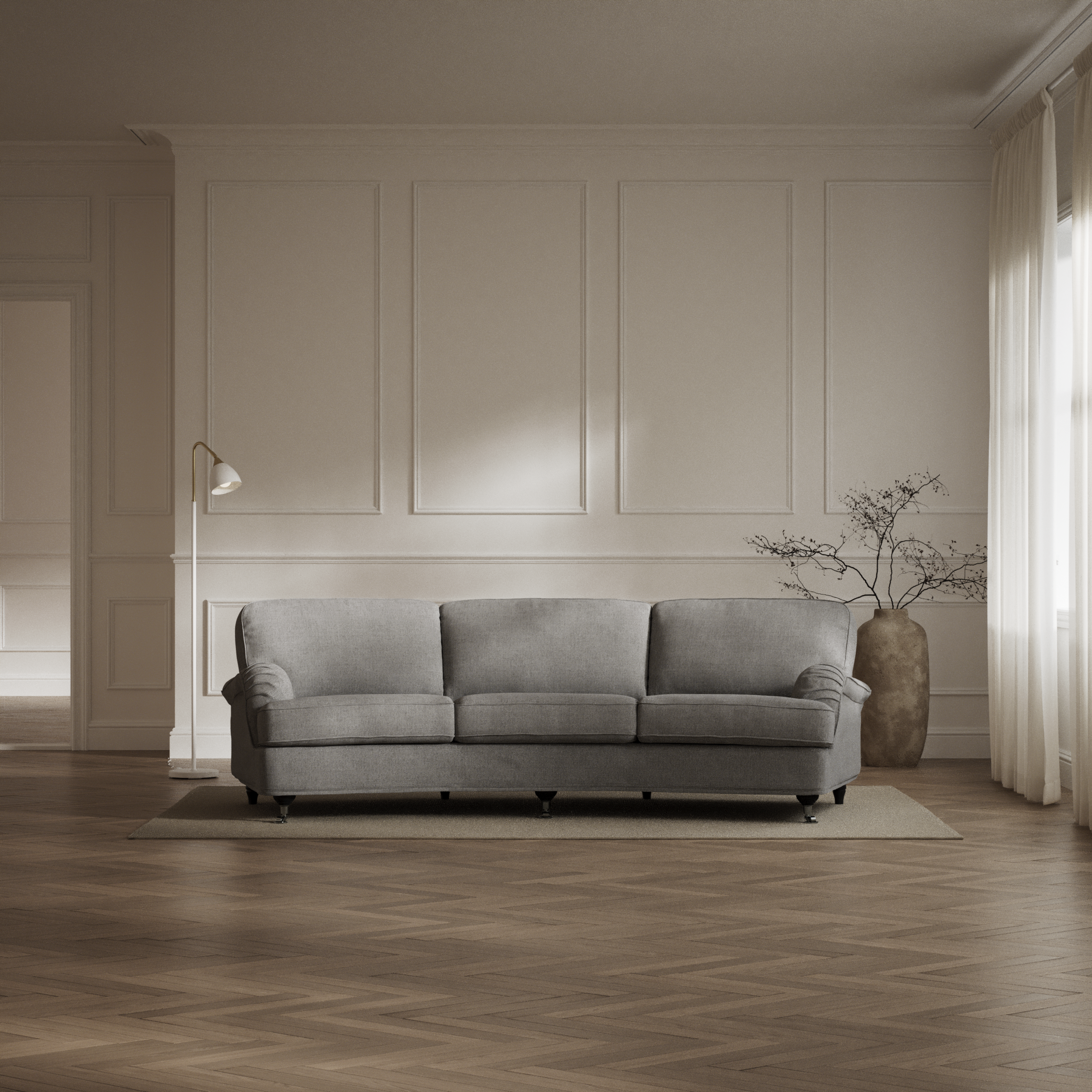 Oxford - 3-sits soffa svängd - inspiration