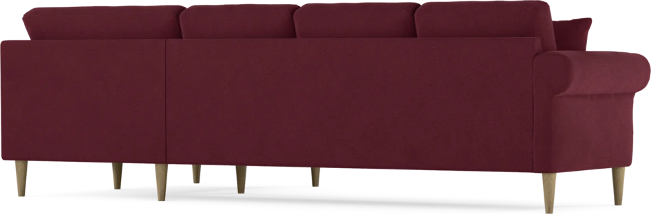 Eden - Hörnsoffa, 3+1-sits - Röd