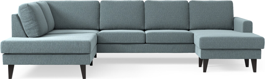 Sierra - 3-sits soffa med divan vänster och schäslong höger - Blå