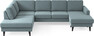 Sierra - 3-sits soffa med divan vänster och schäslong höger - Blå