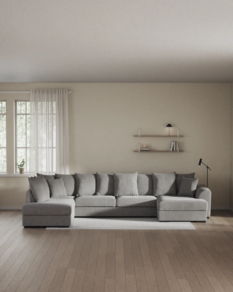 Town - 3-sits soffa med divan vänster och schäslong höger - inspiration