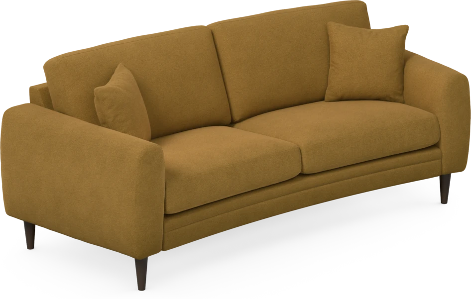 Eden - 2,5-sits soffa svängd - Gul