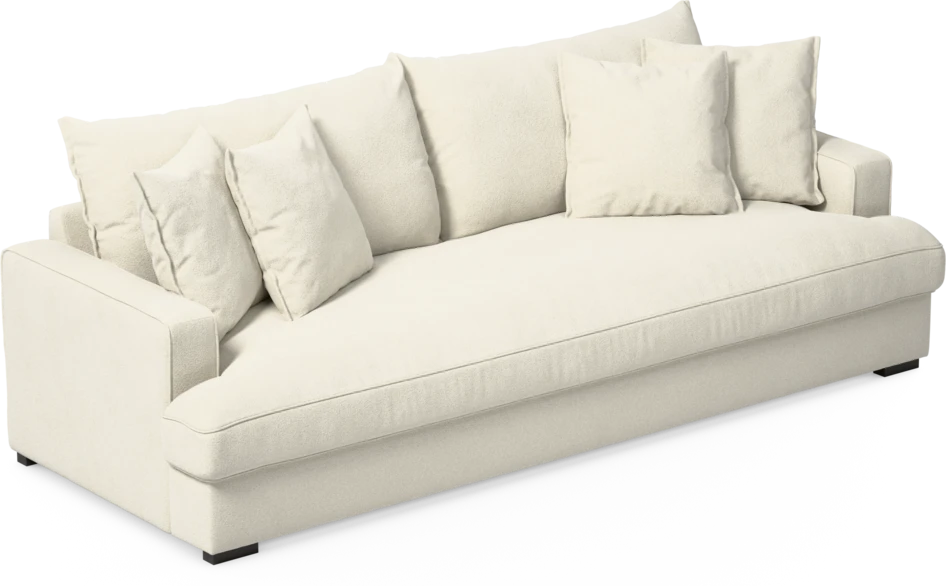 Mila - 4-sits soffa, hel dyna - Vit