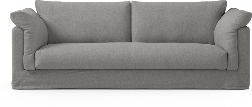 Cherrie Klädsel - 3-sits soffa, hel dyna - Grå