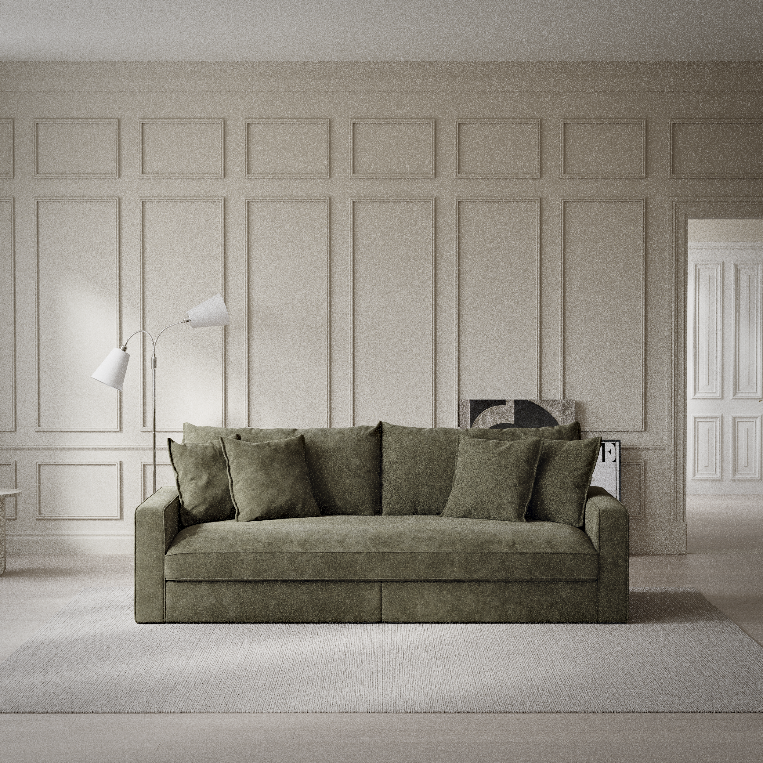 Rossi - 3-sits soffa, hel dyna - inspiration