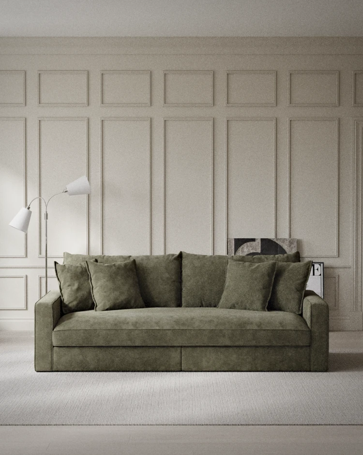 Rossi - 3-sits soffa, hel dyna - inspiration