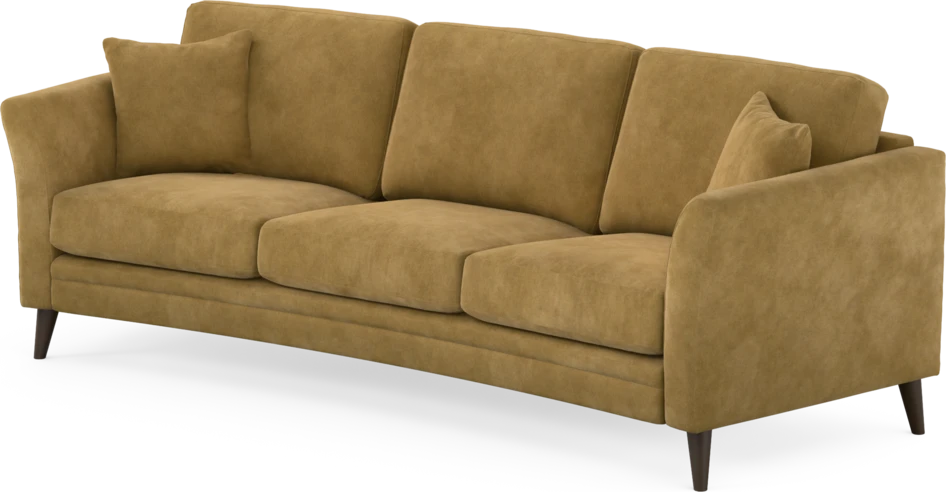 Eden - 3-sits soffa svängd - Gul
