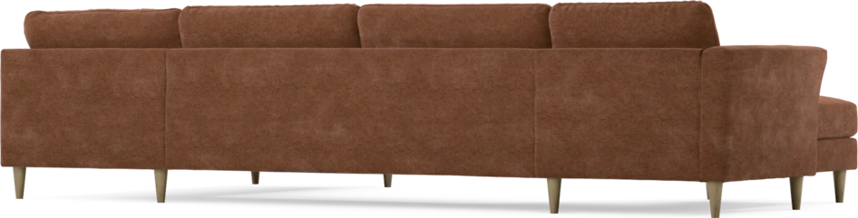 Bridge - 3-sits soffa med schäslong vänster och divan höger - Orange