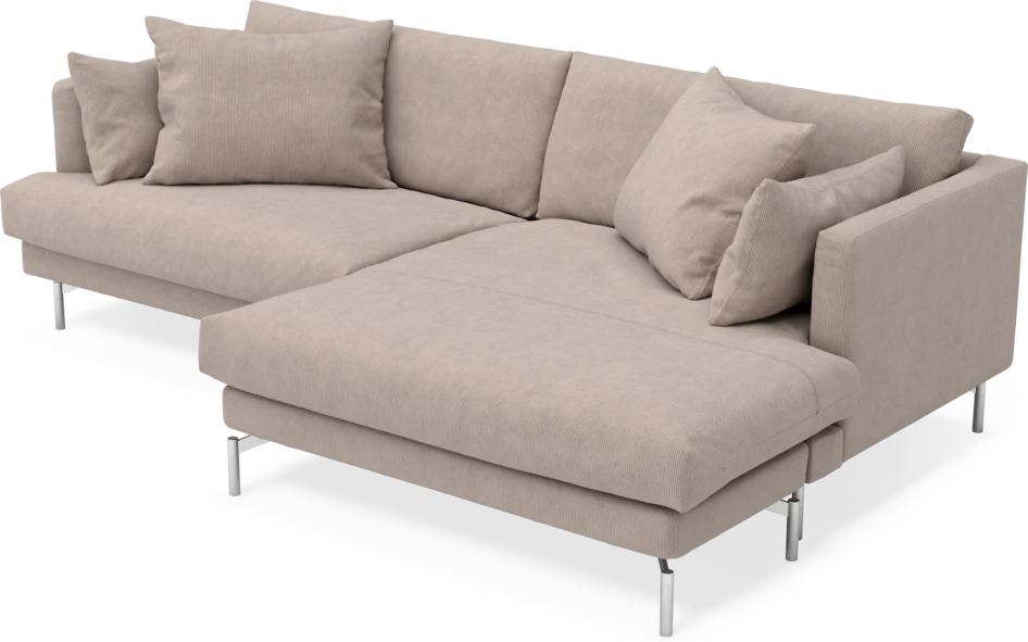 Harper - 4-sits med schäslong XL höger - Beige
