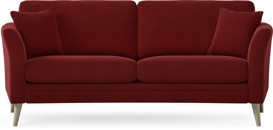 Eden - 2,5-sits soffa svängd - Röd