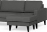 Sierra - 4-sits soffa med divan vänster och schäslong höger - Grå