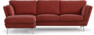 Madison Lux - 2-sits soffa med schäslong vänster - Rosa