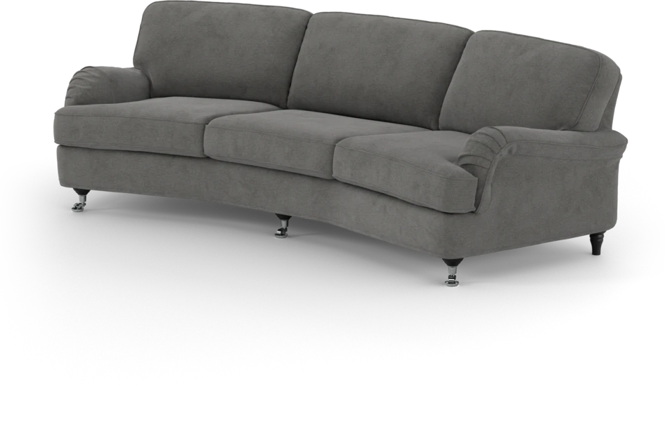 Oxford - 3-sits soffa svängd - Grå