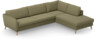 County - 2,5-sits soffa med divan höger - Grön