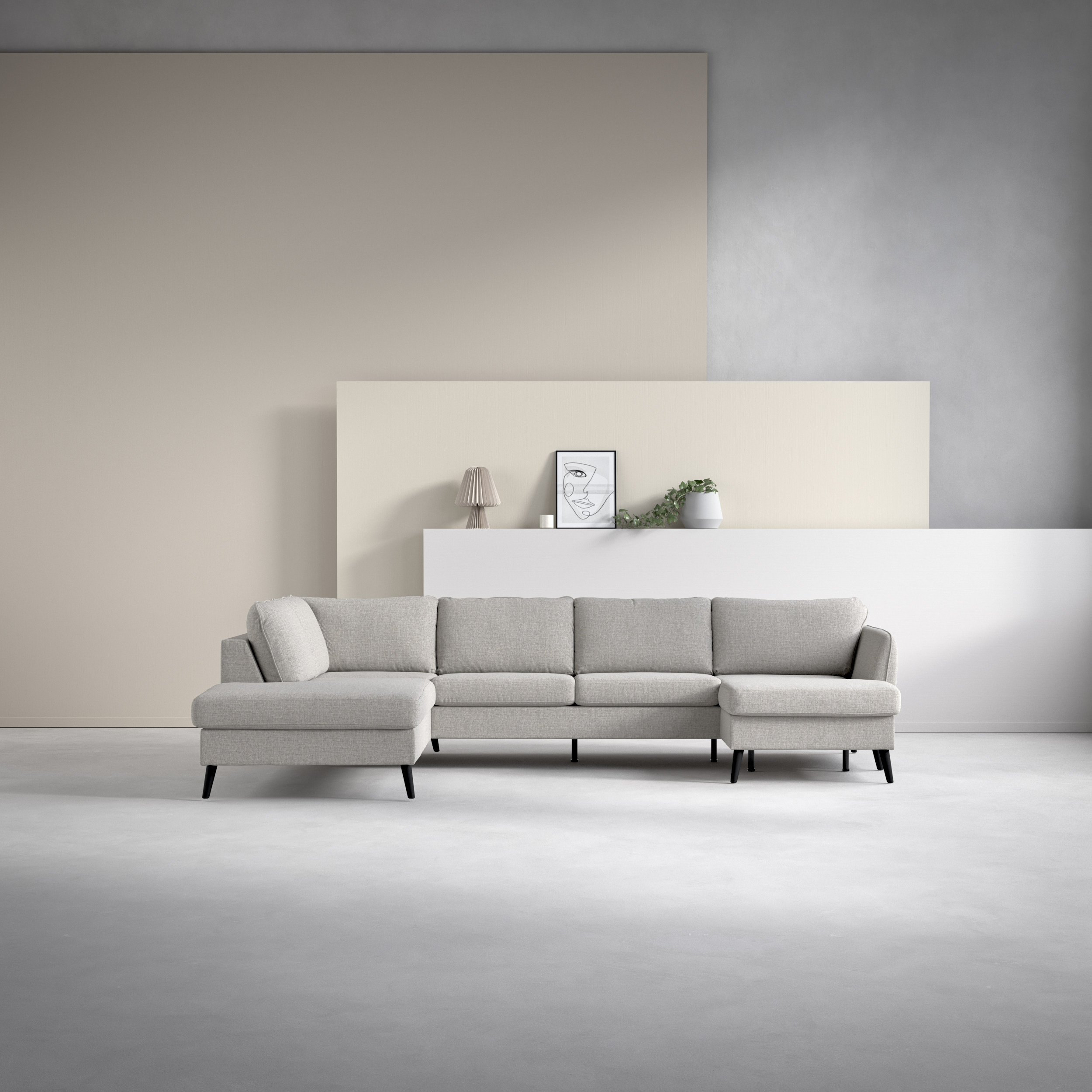 County - 3-sits soffa med divan vänster och schäslong höger - inspiration
