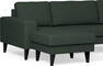 Sierra - 4-sits soffa med schäslong vänster och divan höger - Grön