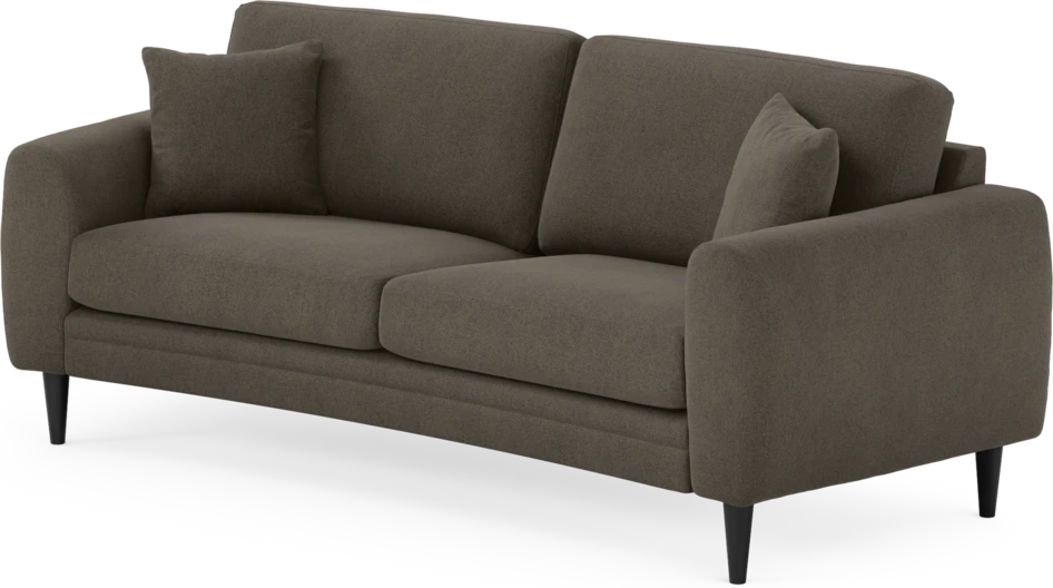 Eden - 2,5-sits soffa svängd - Brun