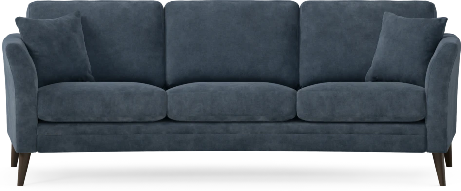 Eden - 3-sits soffa svängd - Blå