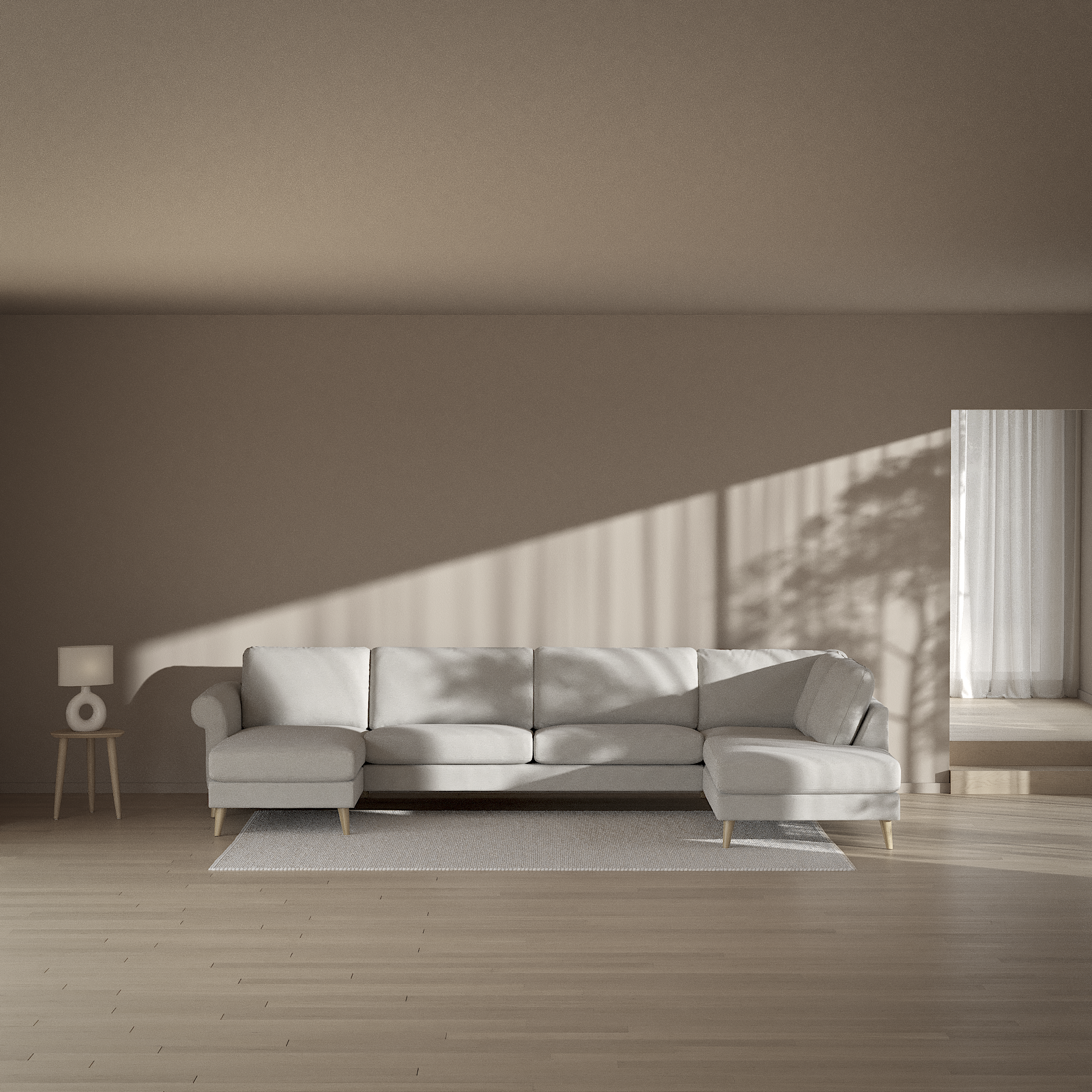 Bridge - 3-sits soffa med schäslong vänster och divan höger - inspiration