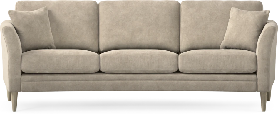 Eden - 3-sits soffa svängd - Beige