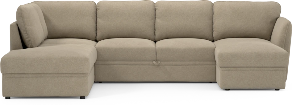 Öland - Bäddsoffa med divan vänster och schäslong höger - Beige